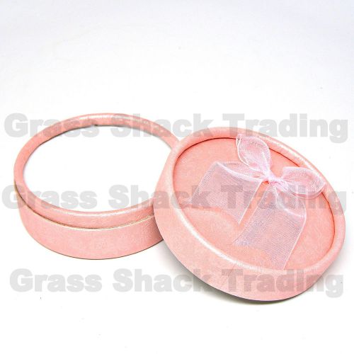 3 Piece Lot Round Jewelry Gift Boxes for Necklaces Rings Anklets Bracelets Pins