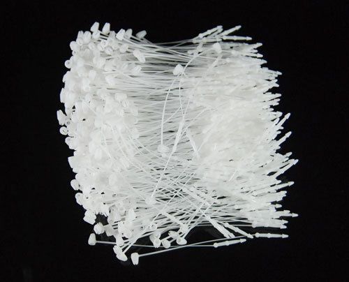500x 3&#034; White Tag LOOP FASTENERS NO TAG GUN REQUIRED