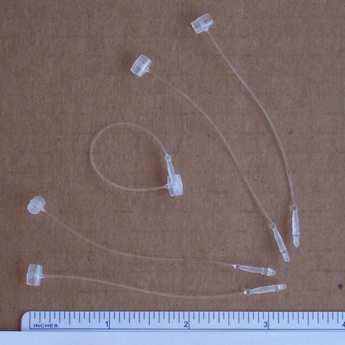100 - 3 inch Plastic Security Loops for Hanging Tags