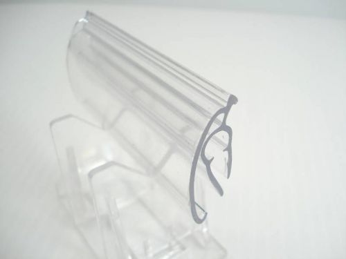 Case of 100 -Data-Trax 2 7/8&#034;  Basket &amp; Channel Label Holder Clear  R16-250-78