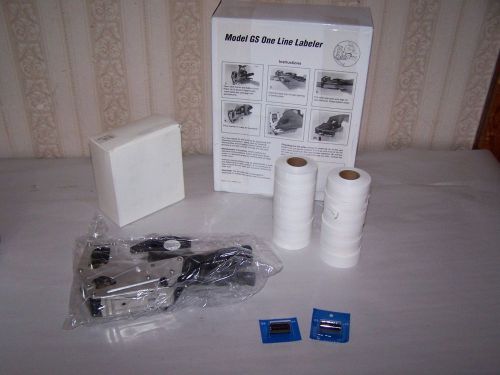 GS ONE LABELER WITH INK AND LABELS NEW!