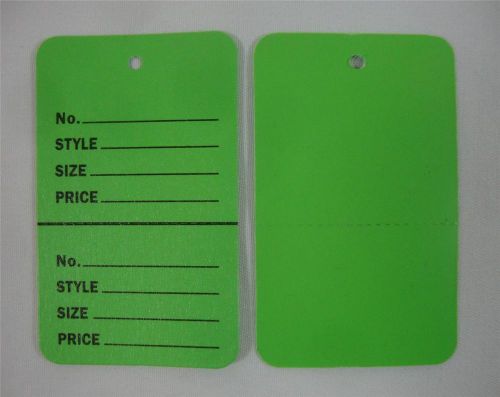 500 Qty. Palm Tree Green Unstrung Coupon Garment Merchandise Price Tags Small