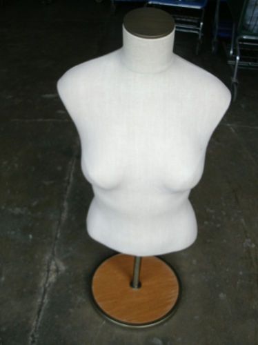FEMALE MANNEQUIN DRESS FORM Woman Tabletop with Stand Adjustable Retail DISPLAY