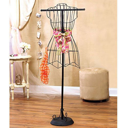 DRESS FORM MANNEQUIN WIRE VINTAGE STYLE SEWING DISPLAY SCARF HOLDER