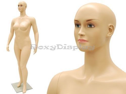 Plus size female mannequin fiberglass pretty face elegant looking #mc-w1 for sale