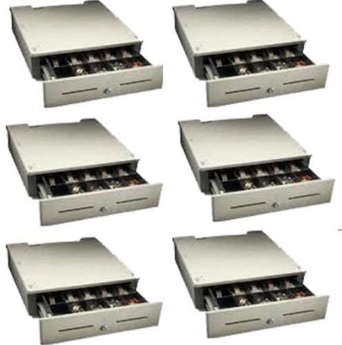 Lot of 6 ncr 2189-8005 full size cash drawers for sale