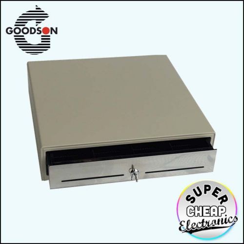 Goodson gc-37 heavy duty metal cash drawer 24v solenoid standard with kwy for sale