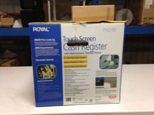 New Royal TS4240 Touch Screen Cash Register with Printer &amp; Bar Code Scanner