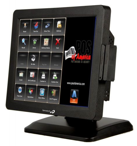 Bematech logic controls all-in-one system msr 2gb restaurant aldelo pos pro new for sale