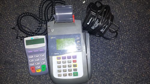 OMNI 3200 VERIFONE CREDIT CARD TERMINAL WITH PIN PAD POWER CHORD