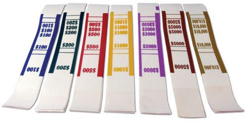 63 Self-Sealing Currency Straps/Bands You Chose Denominations