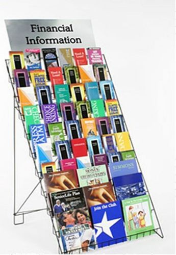 Wire Literature Book CD Magazine Rack Merchandise Calendar Retail Display 1483