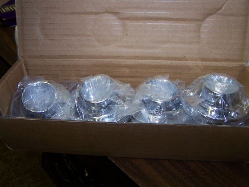 NEW 1-5/16&#034; Dia Closed Flange Round Tubing For Clothing Display Lot of 12 Chrome