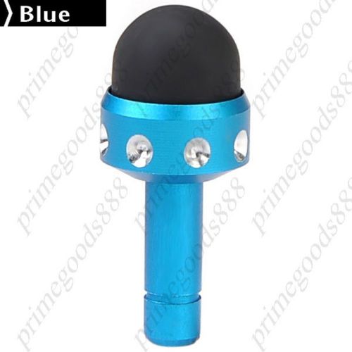 2 in 1 capacitive touch pen earphones anti dust plug cheap discount low blue for sale