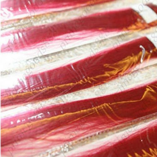 Wool Purity Long Straight Punk Emo Fluorescence Highlights Hair Wigs Wine Red
