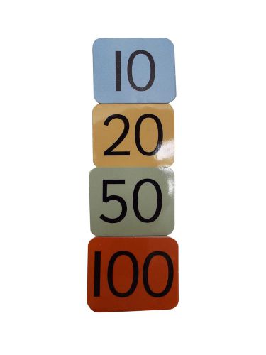 WHOLESALE JOBLOT OF 100 MATHS NUMBERS AND SYMBOLS CARDS FROM TTS