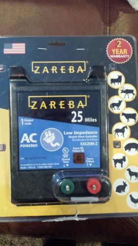 Zareba 25 mile low impedance electric fence controller eac25m z