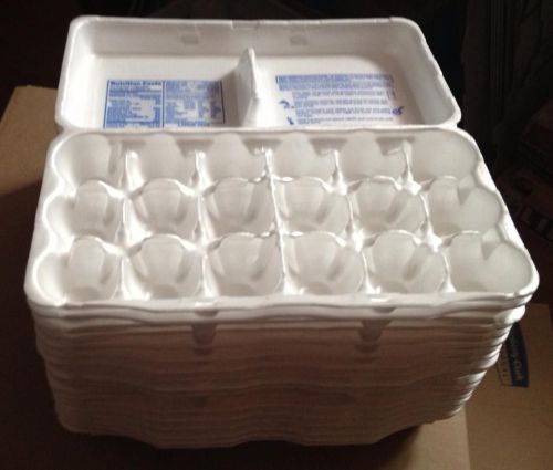 39 Styrofoam Egg Cartons 8, 12 &amp; 18 Count White Yellow Pink
