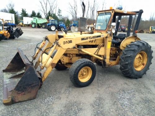 Ford 340b industrial utility tractor, diesel engine, front loader, ready to work for sale