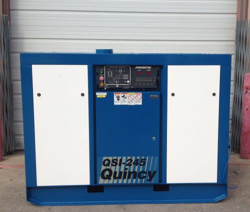 50hp quincy air compressor screw, qsi-245 power sync #588 for sale