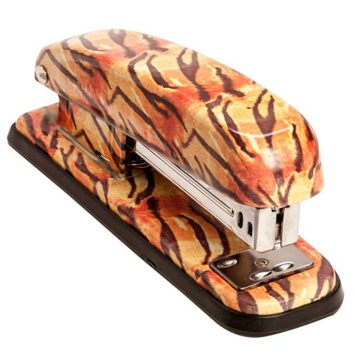 Womens Acrylic Tiger Exotic Safari Animal Print Utility Office Work Stapler