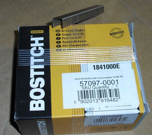 5 x packs of Stanley bostitch 12mm 84 series wide crown staples  staple gun