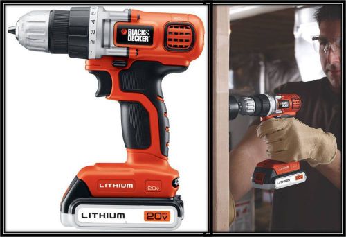 Lithium-Ion Drill/Driver 20-Volt  Lighter, more compact, no memory, longer life