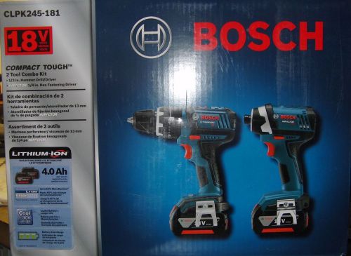 Bosch clpk245-181 18-volt lithium-ion 2-tool combo kit for sale