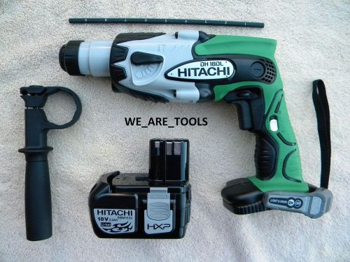 Hitachi dh18dl 18v sds rotary hammer drill, ebm1830 battery 18 volt hammerdrill for sale