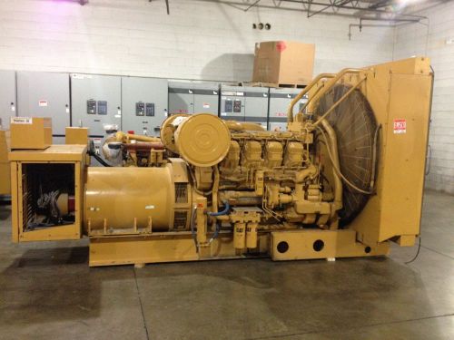 Cat 3508 dita standby generator - 900 kw, 1125 kva, 480 vac, 1353 amps, 494 hrs for sale