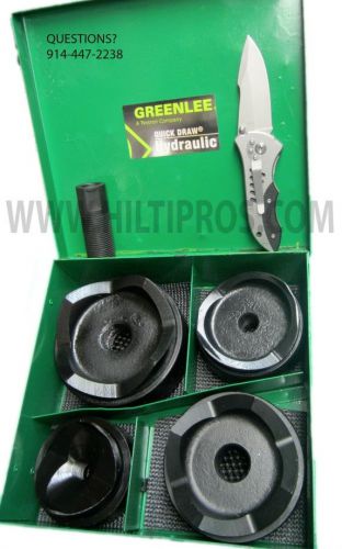 Greenlee 7304 2-1/2&#034; - 4&#034; conduit size standard round knockout set, fast ship! for sale