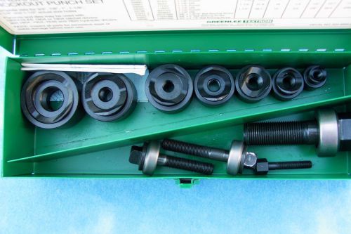 Greenlee 39860 standard industrial knockout punch set for sale