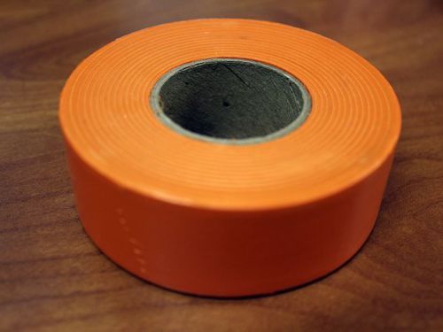 New ch hanson 300ft standard orange pvc flagging tape 1-3/16&#034; wide 17022 for sale
