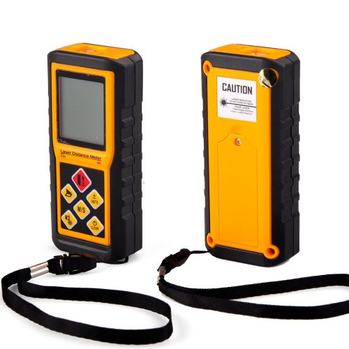 60m digital laser distance meter range finder measure diastimeter lcd w/ battery for sale