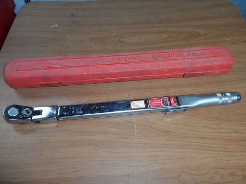 SNAP-ON, TORQUE WRENCH, 1/2&#034; DRIVE, FLEX HEAD, TQFR250A