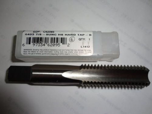 7/8 &#034; - 9 tpi unc hss hand tap right hand bottoming tap for sale