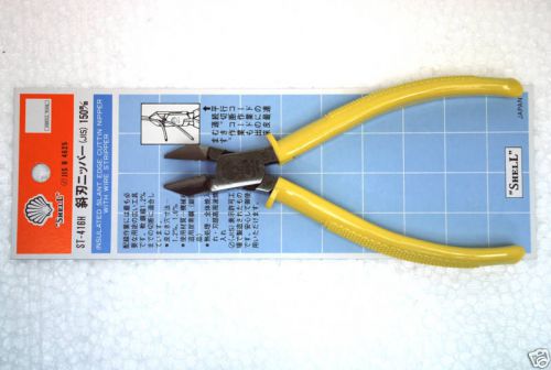 1pc Insulated Slant Edge Cutting Nipper + Wire Stripper ST-416H 6&#034; SHELL Japan