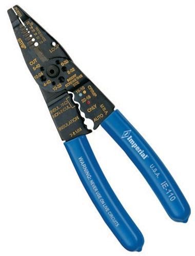Stride Tool Imperial IE-110 Electrical Wire Stripper Crimper Cutter Made in USA