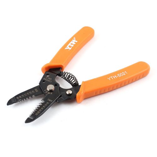 Orange Plastic Covered Handle Cable Stripping Stripper Cutting Cutter Tool