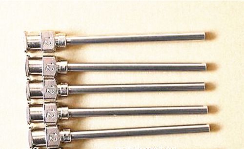 12pcs 12Ga  Blunt stainless steel dispensing syringe needle tips 1.5&#034;