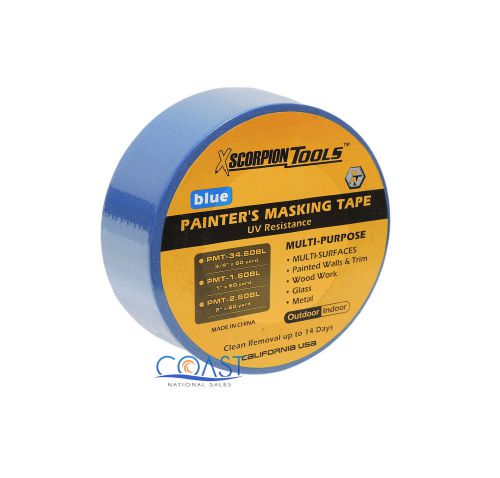Multi-Surfaces Blue Painter Masking Tape 2&#034; 180 Feet PMT-2.60BL - 1 PC