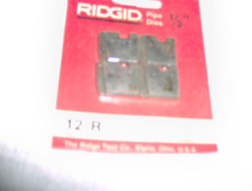 RIDGID PIPE DIE SET new old stock 1/2&#034; for 12R,00-R,111-R,0-R,11-R,30-A &amp; 31-A