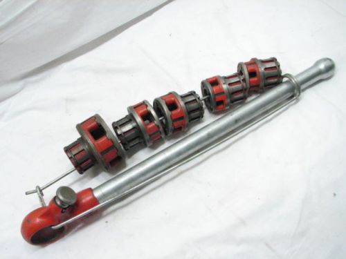 Ridgid 00-r/oo-r pipe threader threading tool plumbing steam fitter head +6 dies for sale