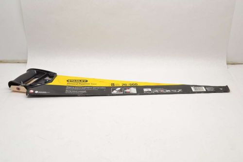 NEW STANLEY 15-726 GENERAL PURPOSE SAW 8 POINTS BLADE 26 IN B483005