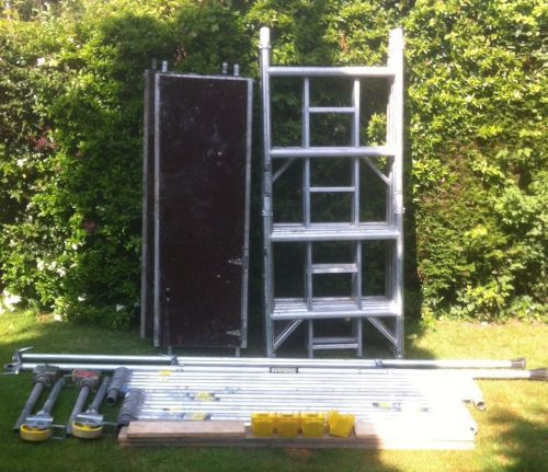 Boss youngman aluminium 6.2m w/h scaffold tower  - fully complete for sale