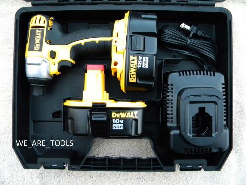 Dewalt 18v dc825 cordless impact driver,2 dc9096 batteries,charger,case 18 volt for sale