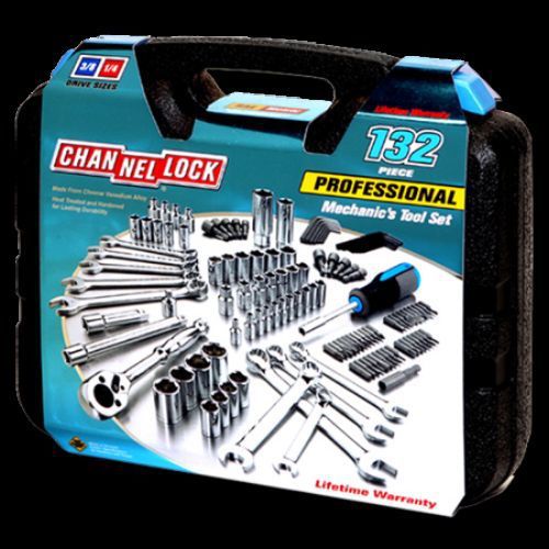 BRAND NEW CHANNELLOCK 39067 132 PIECE TOOL SET RATCHET SOCKETS HEX KEYS AND MORE