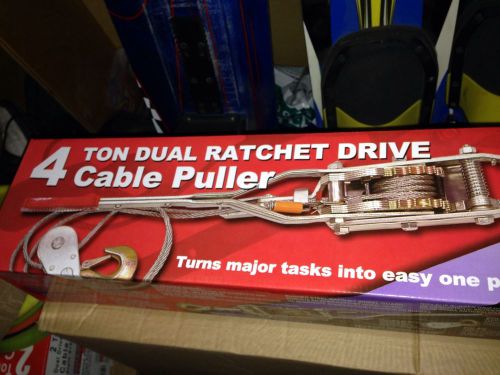 4 ton dual drive ratchet cable puller