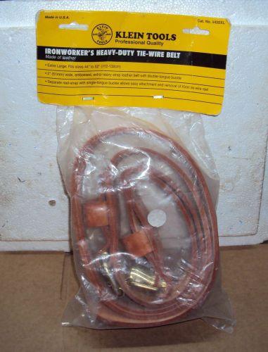 Klein tools ironworker’s heavy duty leather tie-wire belt  - new for sale