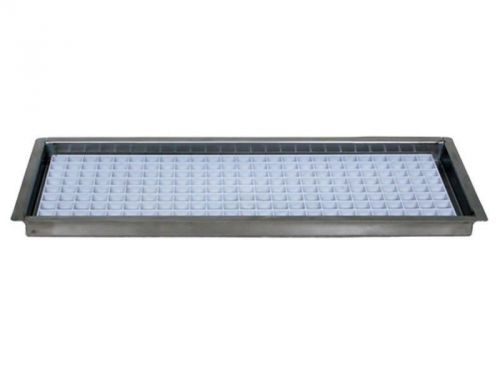 8&#034; Flush Mount Stainless Steel Drip Tray - No Drain
